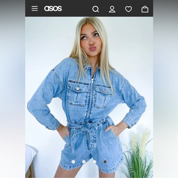 New ASOS denim jumpsuit short - Picture 10 of 10